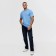 T -shirt male, blue color/print mix, size m
