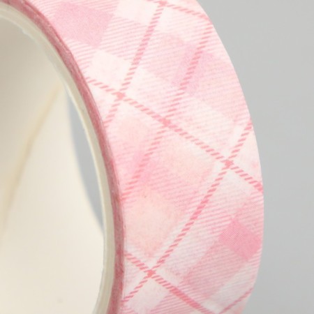 Adhesive tape paper "pink dreams" width 1; 1.5 cm winding 3 m set 8 pcs-3