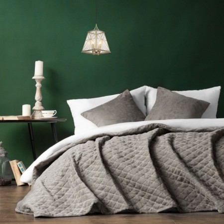 Cover with pillowcases "Tina", size 230x250 cm, color gray color-1
