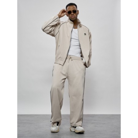 Sports suit men's, size 52, beige color-4