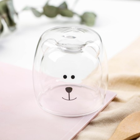 A glass with a stand “Good morning, miracle”, 300 ml-3