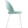 Chair on the metal frame Irre Metal/velor, white/green 50x55x82 cm