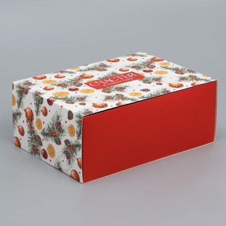 Box the team "Happiness", 25 x 18 x 10 cm, new year-4