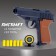 The “shooter” pistol, with targets, shoots soft bullets