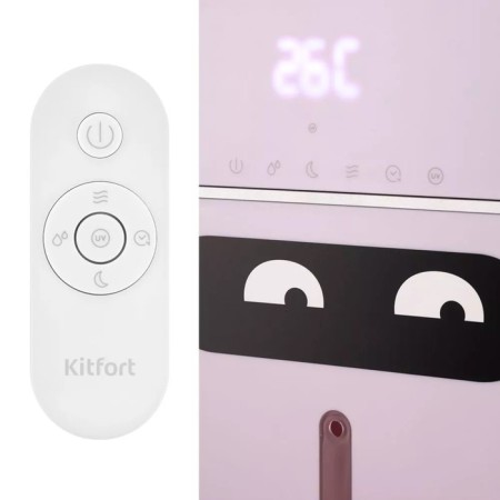 Air humidifier KitFort KT-2881, ultrasound, 53 watts, 10 l, 60 m2, lilac-1