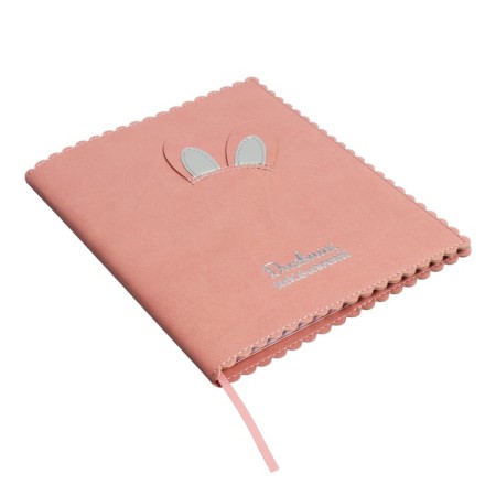 Universal Grade 1-11 Diary, 48 sheets "hare ears", soft cover of artificial leather, applique, foil embossing, figured cutting, universal cheat sheet, lies, block 80 g/m2-1