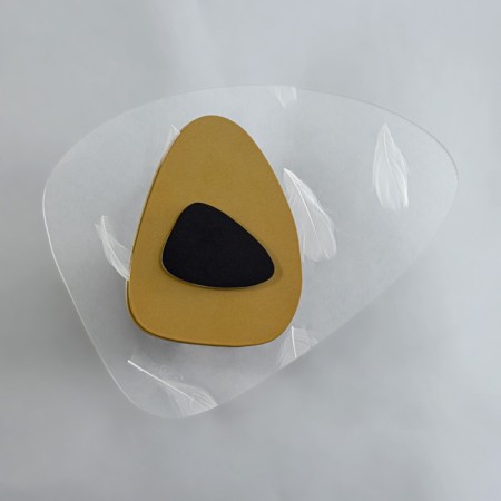 Bra "August" LED 5W gold-black 20x26x4.5cm-1