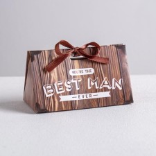 Bonbonniere box, gift packaging, “Best Man”, 10 x 5.5 x 5.5 cm
