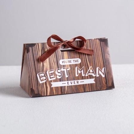 Bonbonniere box, gift packaging, “Best Man”, 10 x 5.5 x 5.5 cm