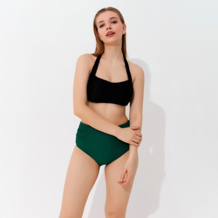 Female women's swimming trunks are high, green color, size 48-4