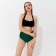 Female women's swimming trunks are high, green color, size 48