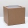Confectionery packaging with a window, craft, 25 x 25 x 24 cm, set 5 pcs.