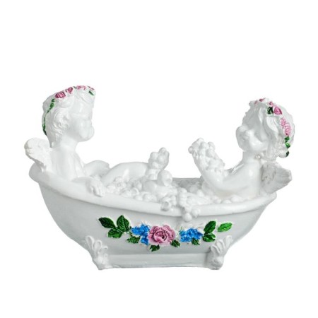 Figure "Two Angels in the bathroom" 10x15cm-4