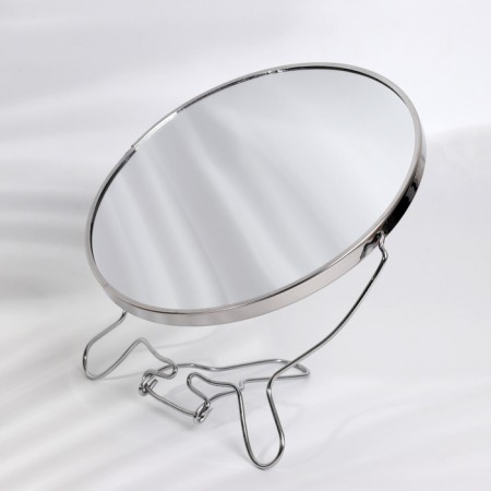The desktop mirror is a suspended “circle”, bilateral, with an increase, D mirror surface 18.5 cm, silver color-2