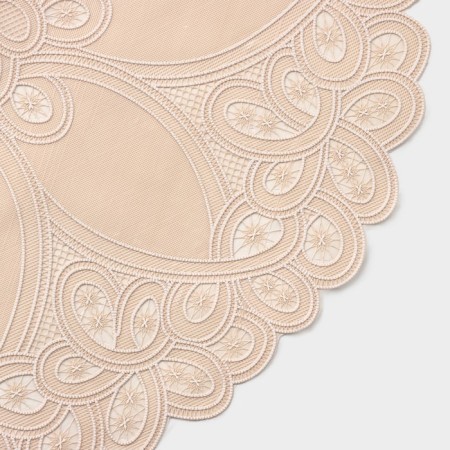 Openwork napkin "Flower", 38 × 38 cm, beige color-1