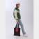 Bag-shop hysterical without lightning, without lining, black color
