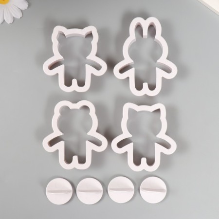 Cathers for polymer clay "Beast and Muzzle" set 8 pcs-1