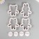 Cathers for polymer clay "Beast and Muzzle" set 8 pcs