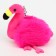 Soft toy "flamingo" on a key fob, 10 cm, fuchsia color