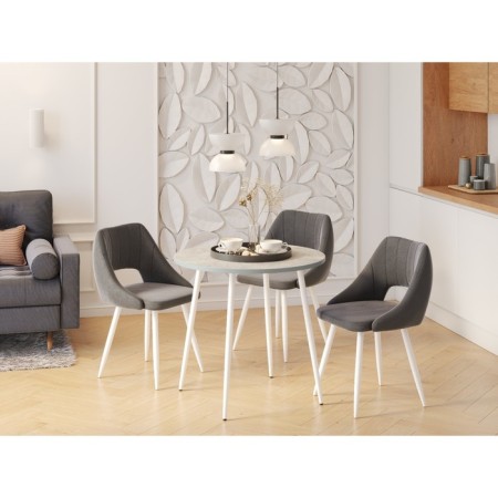 Dining Polini Home London, Concrete-White Color