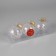 Set of balls plastic D-8 cm, 3 pcs "Giotto" Purvate Transparent