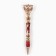 Gift Handle Gell with emblem in a case, metal, red color, writing node 0.1 mm, blue paste