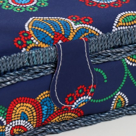 Casket for needlework "Flower mosaic" 18x12x9.5 cm-1