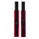 Anonymo handcuffs, velor, 24 cm, red color