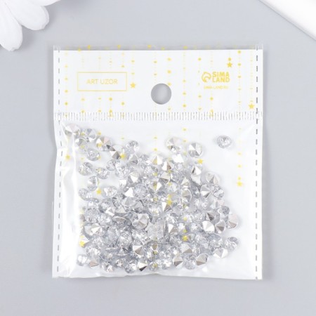 Decor for the work of acrylic "Diamond" set of 125 pcs 0.6x0.6x0.4 cm-3
