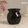 Aroma lamp ceramics "I love myself" black 7.2x7.2x7.8 cm