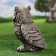 Garden figure "Owl" brown, 18x20x27cm