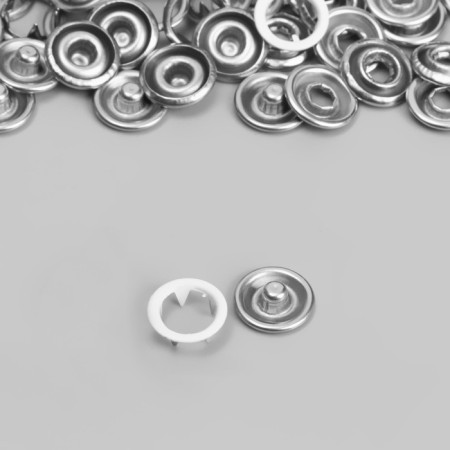 Shirt, open button, d = 9.5 mm, white color-2