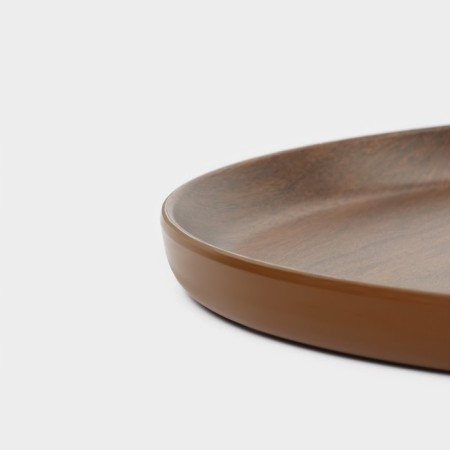 The dish "natural", d = 28 cm, brown color-2