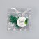 Clips for plants, set 10 pcs "Flower", green