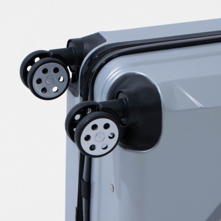 Middle suitcase 24 ", code castle, silver color-5