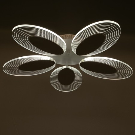 Люстра с ПДУ 1136/5 LED 70Вт 3000К-6000К диммер белый 68х68х8 см BayerLux-3