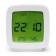 Clock - electronic desk alarm clock: thermometer, calendar, hygrometer, 7.8 x 8.3 cm