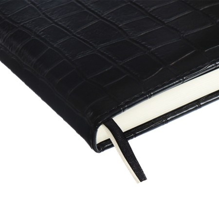 Dated diary 2024 A5 176 sheets, Devente.grande, firm artificial leather cover, stamping foil, lies, cream block 70 g/m2, black-3