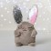 Soft toy "Bunny Mila", with sequins, 16x8x17 cm