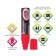 Cretaceous Brauberg "Pop-Art", 15 mm, dry, for smooth surfaces, red