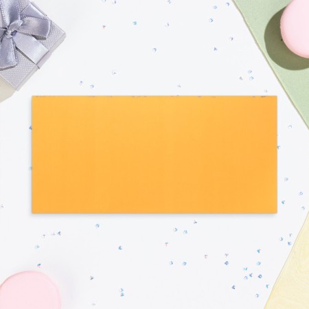 Money envelope "On Birthday!" peach, software, embossing, 19 x 9 cm-2