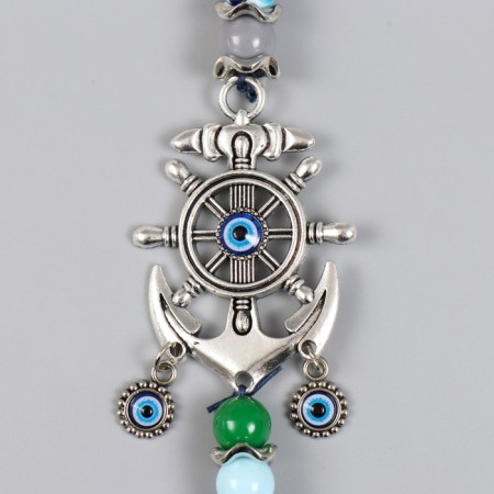 Suspension from the evil eye "Anchor and helm" 24.5 cm mix-1