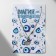 Pendant-cooker "month" with a star, white-blue color in silver, 40 cm
