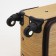 Small suitcase 20 "on lightning, code castle, with extension, beige color