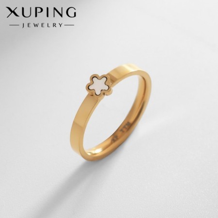 Ring Xuping Flower, Color Gold, Size 18
