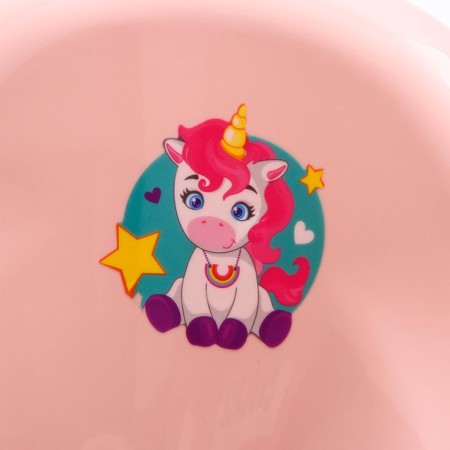 Children's lining - Sitting on the toilet "Bear" anti -slip, pink color-5