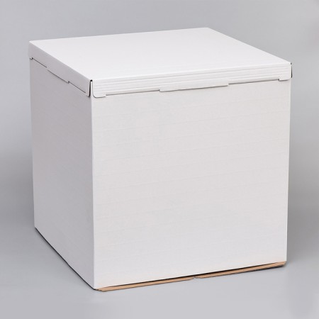 Confectionery packaging, white box, 50 x 50 x 50 cm