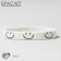 Silicone Bracelet "Smile" Smile, white-black color