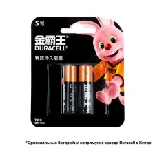 Alkalin battery Duracell Basic (CH), AA, LR6-2BL, 1.5V, blister, 2 pcs.