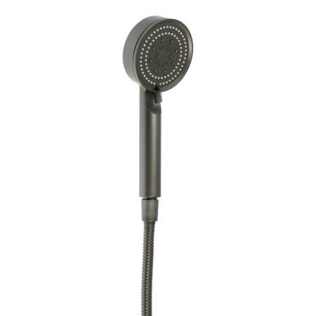 Bath mixer Zein Z3842, single -leaf, shower set, watering can 5 modes, graphite-8